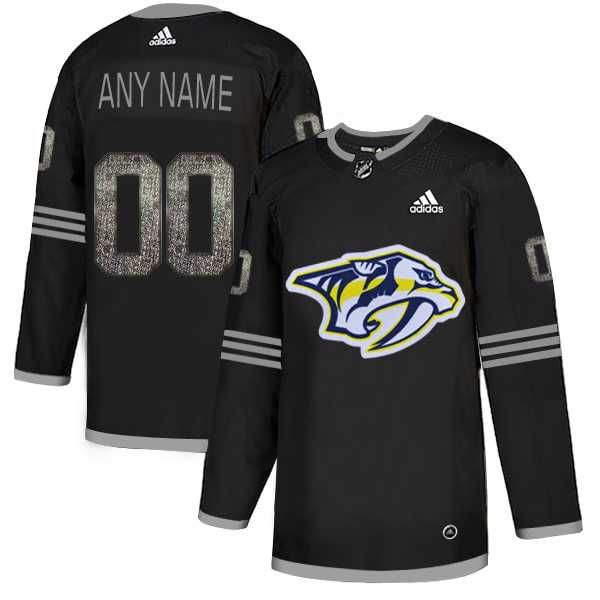 Customized Men's Predators Any Name & Number Black Shadow Logo Print Adidas Jersey,We sell and wholesale Customized Men's Predators Any Name & Number Black Shadow Logo Print Adidas Jersey on line form chian!